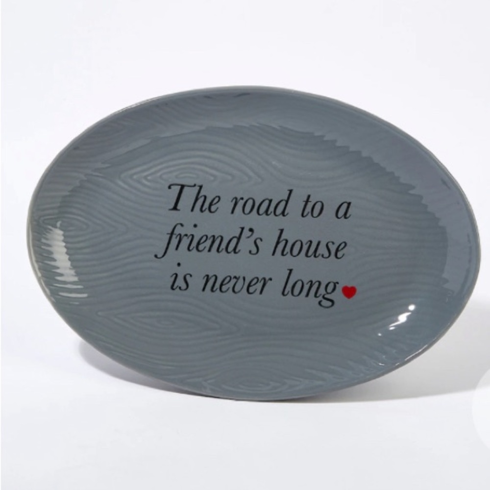 NWT Temp-tations Woodland Friendship Platter with Gift Box, 14” x 9”
